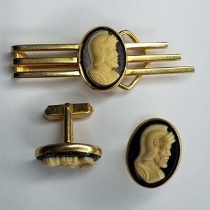 Vintage Swank CenturionTie Clip & Cuff Links 1970s